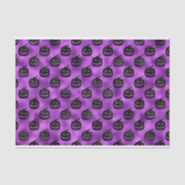 HALLOEEN PAARS MET ZWARTE PUMPKINS TISSUEPAPIER