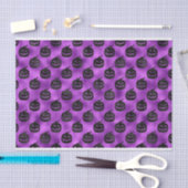 HALLOEEN PAARS MET ZWARTE PUMPKINS TISSUEPAPIER (Craft)