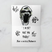 HALLOEEN SKELETON-JOKE-kaart Kaart (Binnen)