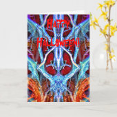 HALLOEEN SPIRIT IN HET VERDRAG KAART (Gele Bloem)