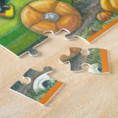 HALLOEEN-WEGTRIP, JACK EN ZWARTE CAT-VRIENDEN LEGPUZZEL (Zijkant)