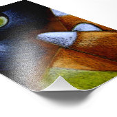 HALLOEEN ZWARTE KAT met KANDAY CORNS 4" X 6" Foto Afdruk (Hoek)