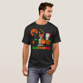 HalloGivingMas Cats Halloween, Thanksgiving, Chris T-shirt (Voorkant volledig)