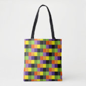 HALLOONBLOKKEN MET KORTE KLEUREN TOTE BAG (Voorkant)