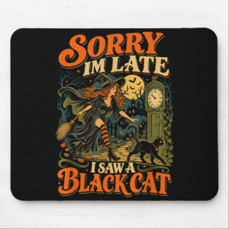 Hallooween heks sorry ik zag een kat grappige hall muismat