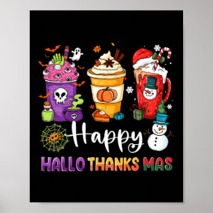 Hallothanksmas Chocoladesap Drink kerst Ha Poster