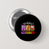 Hallothanksmas Coffee Latte Halloween Thanksgiving Ronde Button 5,7 Cm (Voorkant /achterkant)