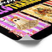 Hallothanksmas Cute Turkey Santa Halloween Thanksg Poster (Hoek)