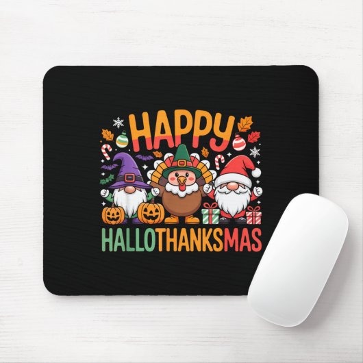 Hallothanksmas Dental Istant Funny Tooth Christmas Muismat (Met muis)