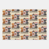 Hallothanksmas Fall Cow Spooky Season Farmer Xmas Inpakpapier Vel (Voorkant)