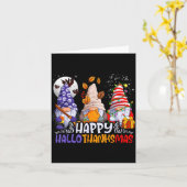 Hallothanksmas Gnomes Halloween Thanksgiving Chris Kaart (Gele Bloem)