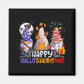 Hallothanksmas Gnomes Halloween Thanksgiving Chris Magneet (Voorkant)