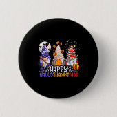 Hallothanksmas Gnomes Halloween Thanksgiving Chris Ronde Button 5,7 Cm (Voorkant)