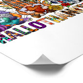 Hallothanksmas Gnomes Halloween Thanksgiving Merry Poster (Hoek)