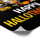 Hallothanksmas Gnomes Halloween Thanksgiving Merry Poster (Hoek)