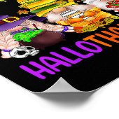 Hallothanksmas Gnomes Halloween Thanksgiving Merry Poster (Hoek)