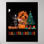 Hallothanksmas Halloween Kostuum Thanksgiving Xmas Poster (Voorkant)