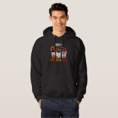 Hallothanksmas Halloween Thanksgiving Kerstmis De Hoodie (Voorkant volledig)
