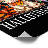 Hallothanksmas Halloween Thanksgiving Kerstmis Hal Poster (Hoek)