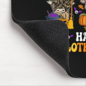 Hallothanksmas Highland Cow Halloween Christmas Th Muismat (Hoek)