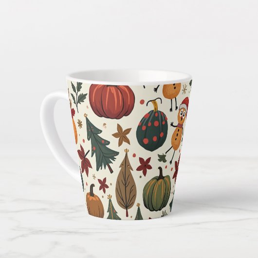 Hallothanksmas kleine latte mok (Linkerhoek)