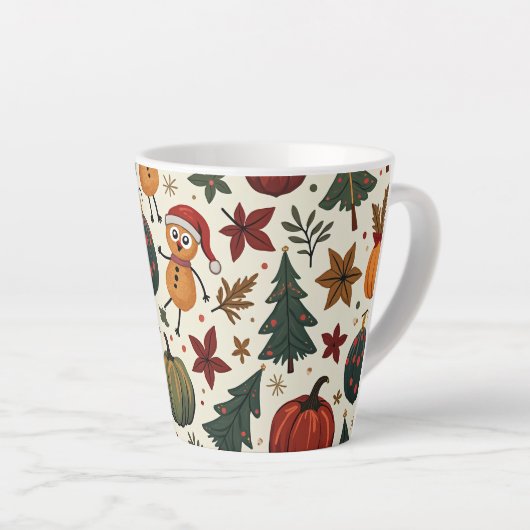 Hallothanksmas kleine latte mok (Rechterhoek)