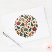 hallothanksmas ronde sticker (Envelop)