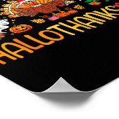 Hallothanksmas Shirt Funny Halloween Thanksgiving  Poster (Hoek)