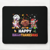 Hallothanksmas Shirt Kids Women Men Halloween Chri Muismat (Voorkant)
