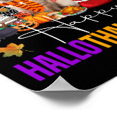 Hallothanksmas Siamese Cat Halloween Thanksgiving Poster (Hoek)