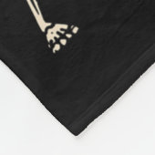 Hallothanksmas Skelet Kerstmis Halloween Dankzeggi Fleece Deken (Hoek)