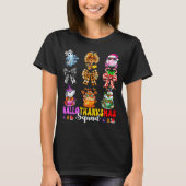 Hallothanksmas Squad Funny Halloween Thanksgiving  T-shirt (Voorkant)