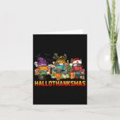 Hallothanksmas Trucks Halloween Thanksgiving Chris Kaart (Voorkant)