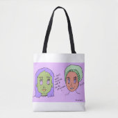 Halloumi | Canvas tas | #overhear (Voorkant)