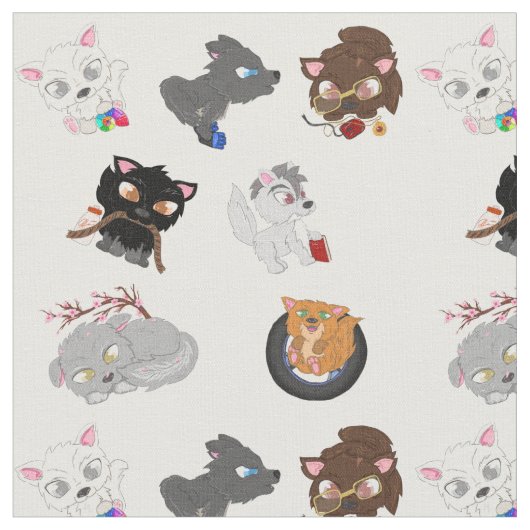 Hallow Brothers Fabric Stof (Close Up)