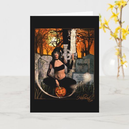 Hallow Eve Kaart (Gele Bloem)