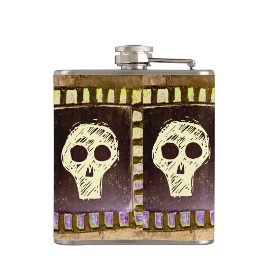 Hallow Skull Heupfles (Achterkant)