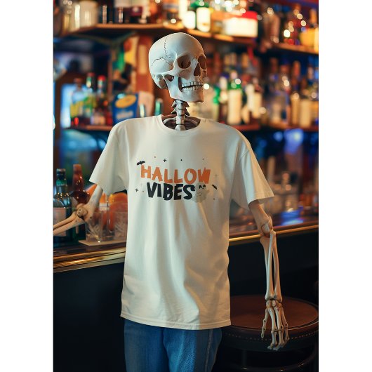 Hallow Vibes Schattige Halloween T-shirt