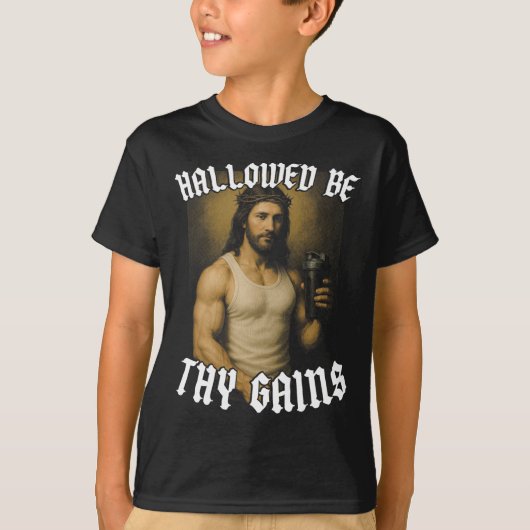 Hallowable be Thy Gains T-shirt (Voorkant)