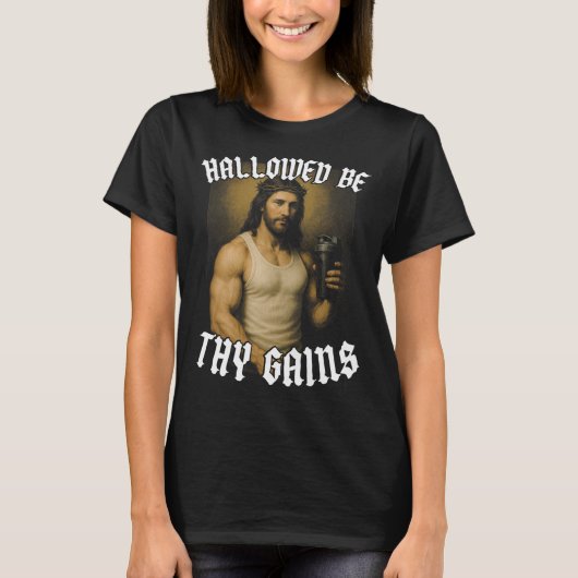 Hallowable be Thy Gains T-shirt (Voorkant)