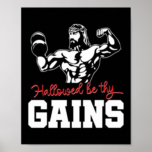 Hallowable be Thy Gay Jesus Workout Poster (Voorkant)