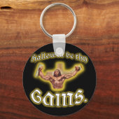 "Hallowbe thy Gains" Sleutelhanger (Voorkant)