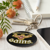 "Hallowbe thy Gains" Sleutelhanger (Zijkant)