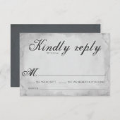 Hallowedding RSVP-kaart Kaart (Voorkant / Achterkant)