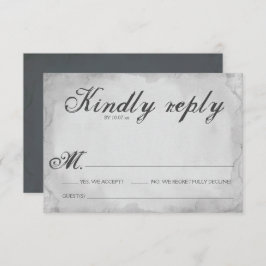 Hallowedding RSVP-kaart Kaart