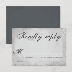 Hallowedding RSVP-kaart Kaart