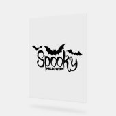 Halloweed Funny Hippie Pumpkin Halloween Acryl Bord (Hoek)