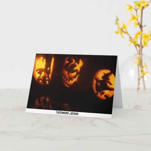 Halloweed Jackos Kaart (Gele Bloem)