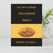 HALLOWEEEN FEest Uitnodiging (Staand voorkant)