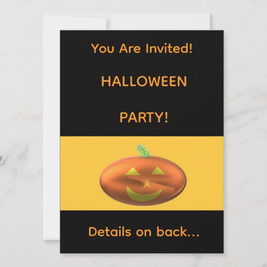 HALLOWEEEN FEest Uitnodiging (Voorkant)